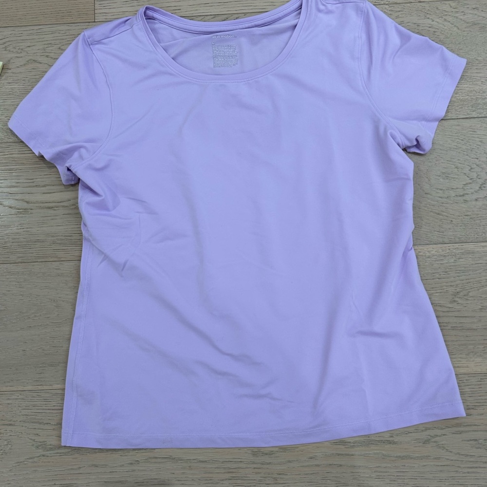 All in Motion Purple Fitted Short Sleeve T-Shirt
